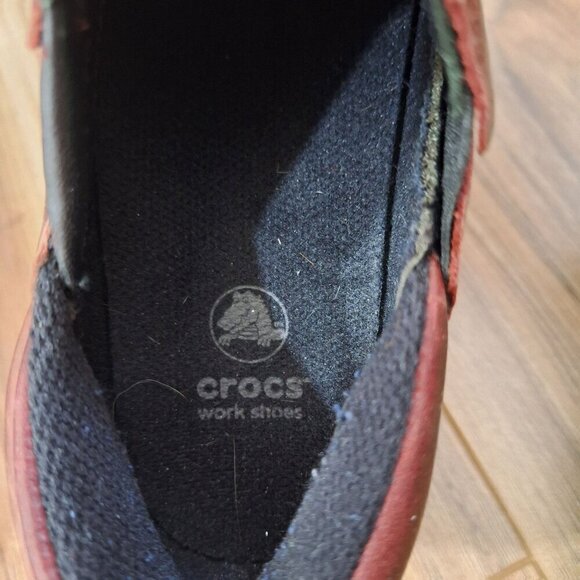 Crocs Brown leather Professional Clogs Women size 8 - Picture 7 of 9